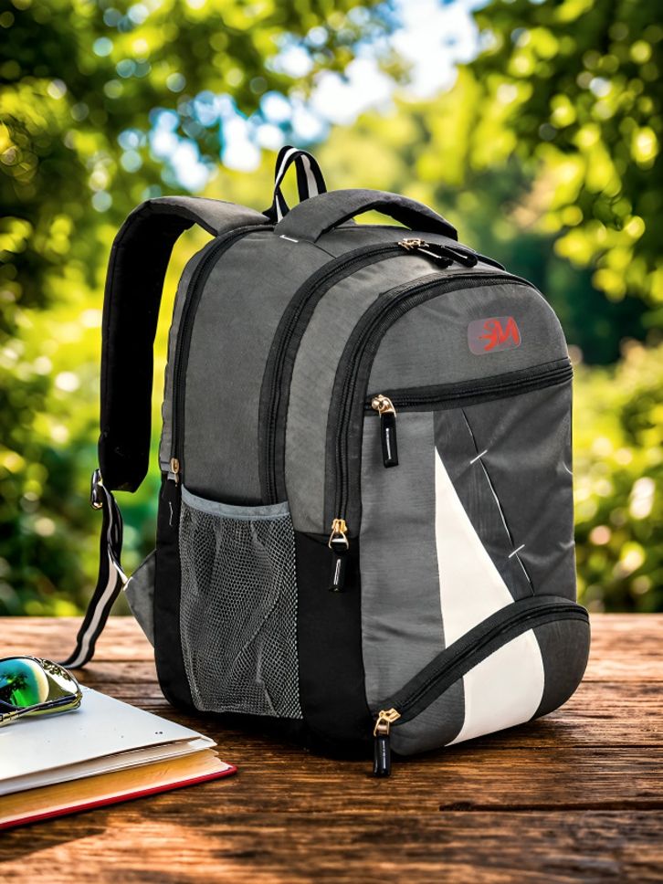 zozo 35 L Laptop 15.6 L Backpack for Unisex School & College Backpack (Grey) Rucksack - 35 L-picture-33