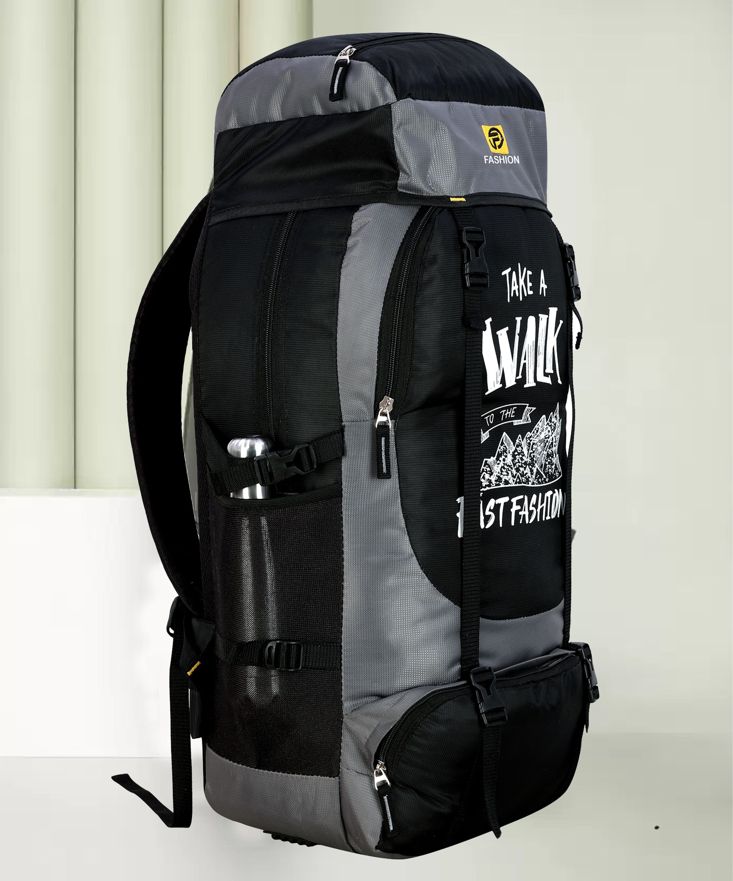 Tracking shoulder Rucksack Bag Rucksack (Grey) Rucksack - 60 L-image-1