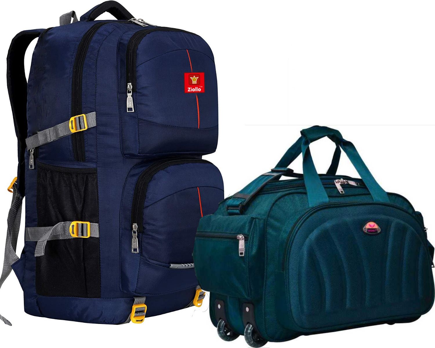 Rucksack Backpack and Duffel Bag With Wheels Combo Pack of 2 For men and women Rucksack - 40 L-image-45