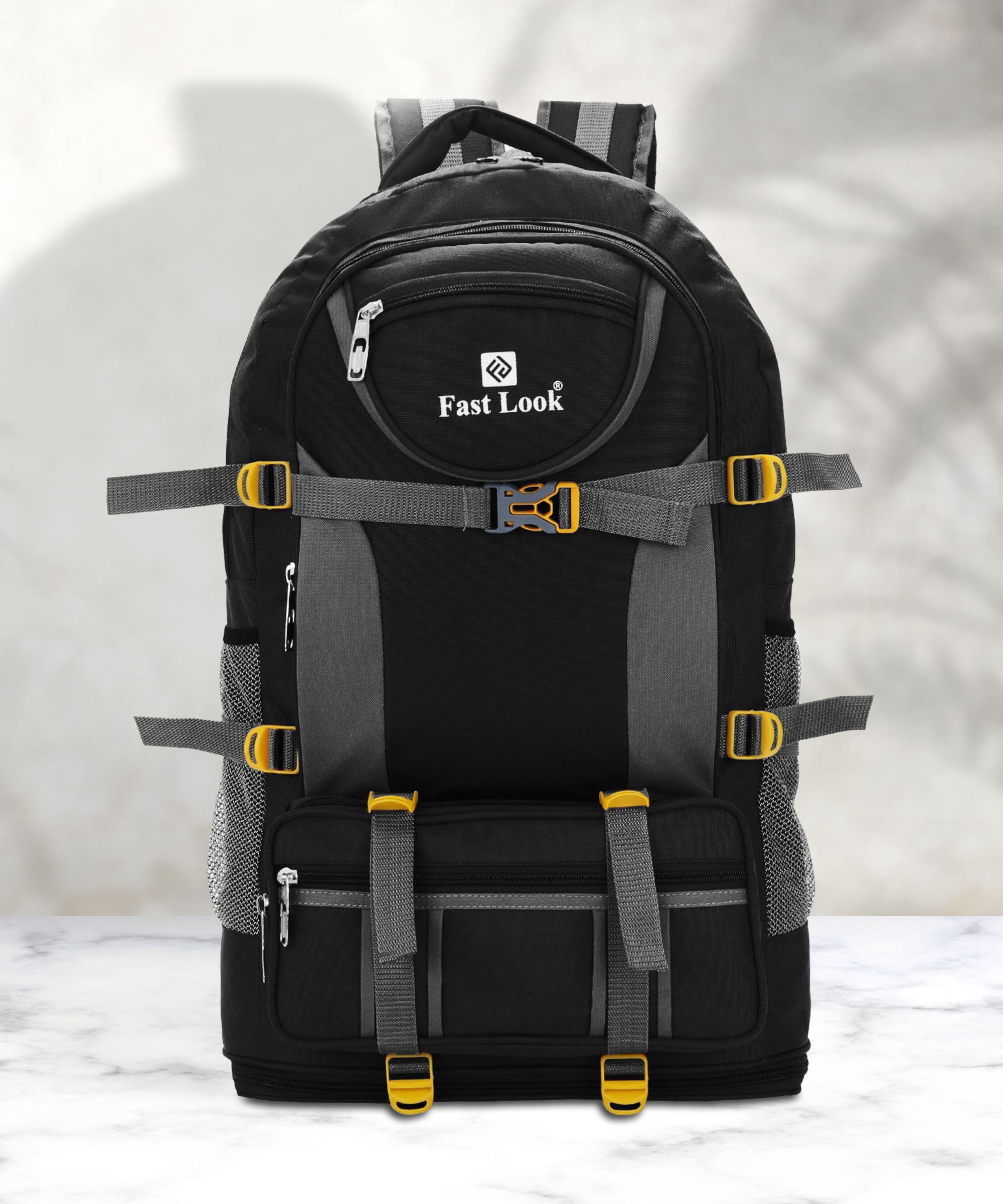 fast look Expandable Travel Rucksack Backpack for Sport Camping Hiking Trekking Bag-Black Rucksack - 55 L-picture-12