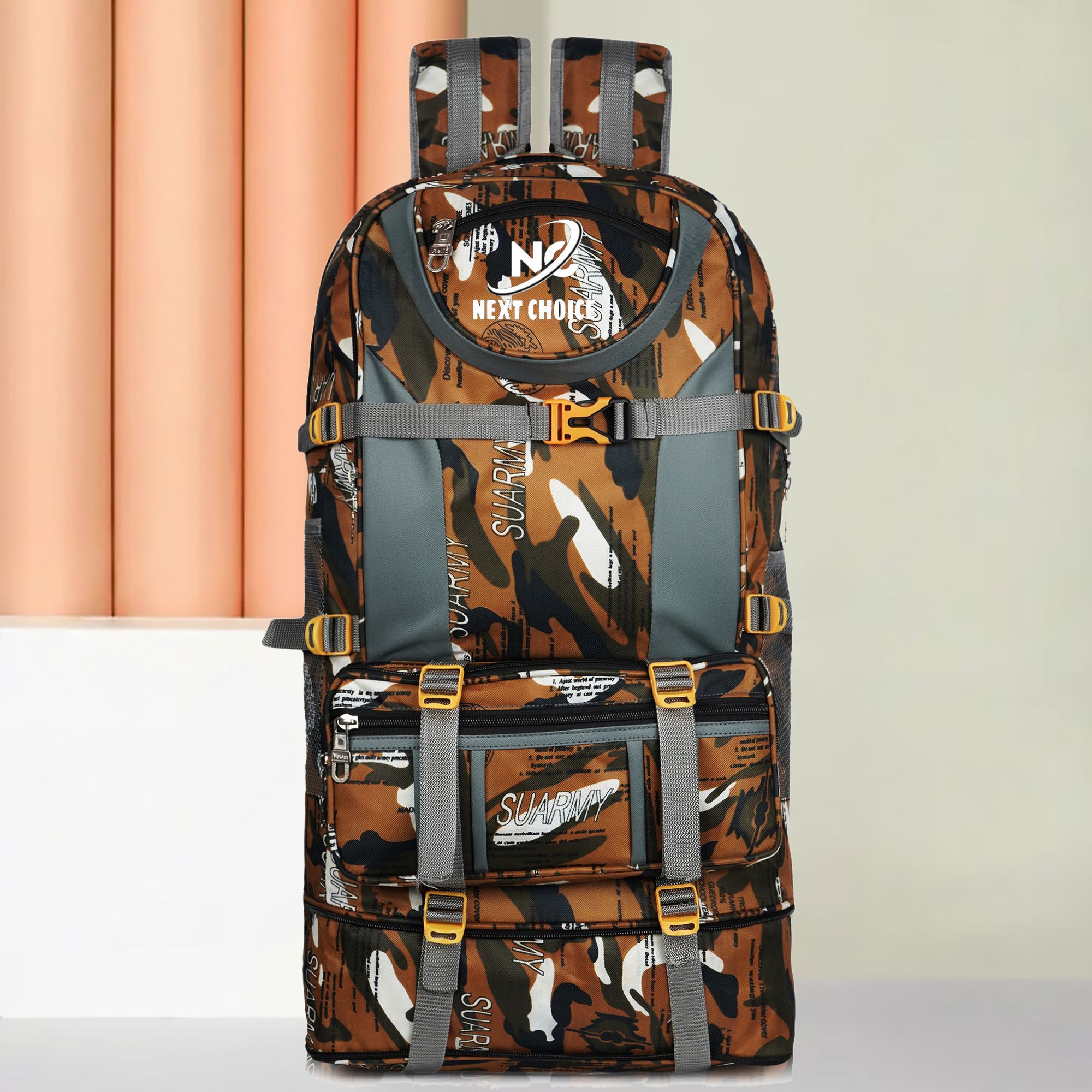 Large Rucksack Backpack 80L Waterproof Hiking Camping Travel Bag Unisex Rucksack - 80 L-image-37