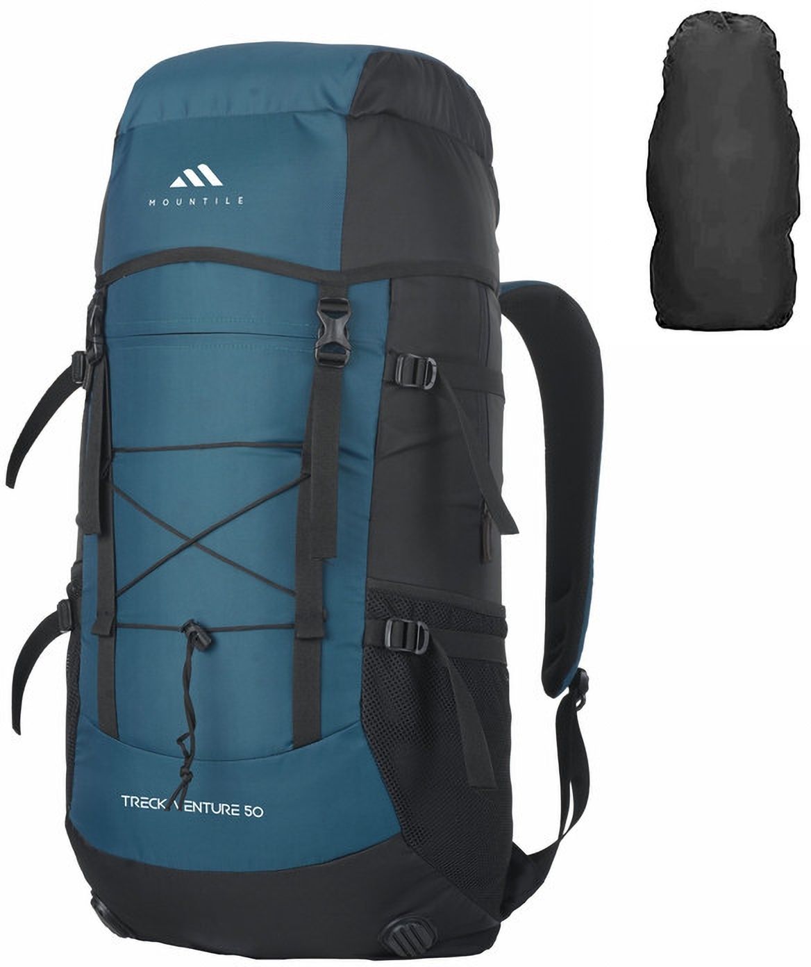 TRECK VENTURE 50L Travel Backpack for Hiking Trekking with Rain Cover Rucksack - 50 L-image-48