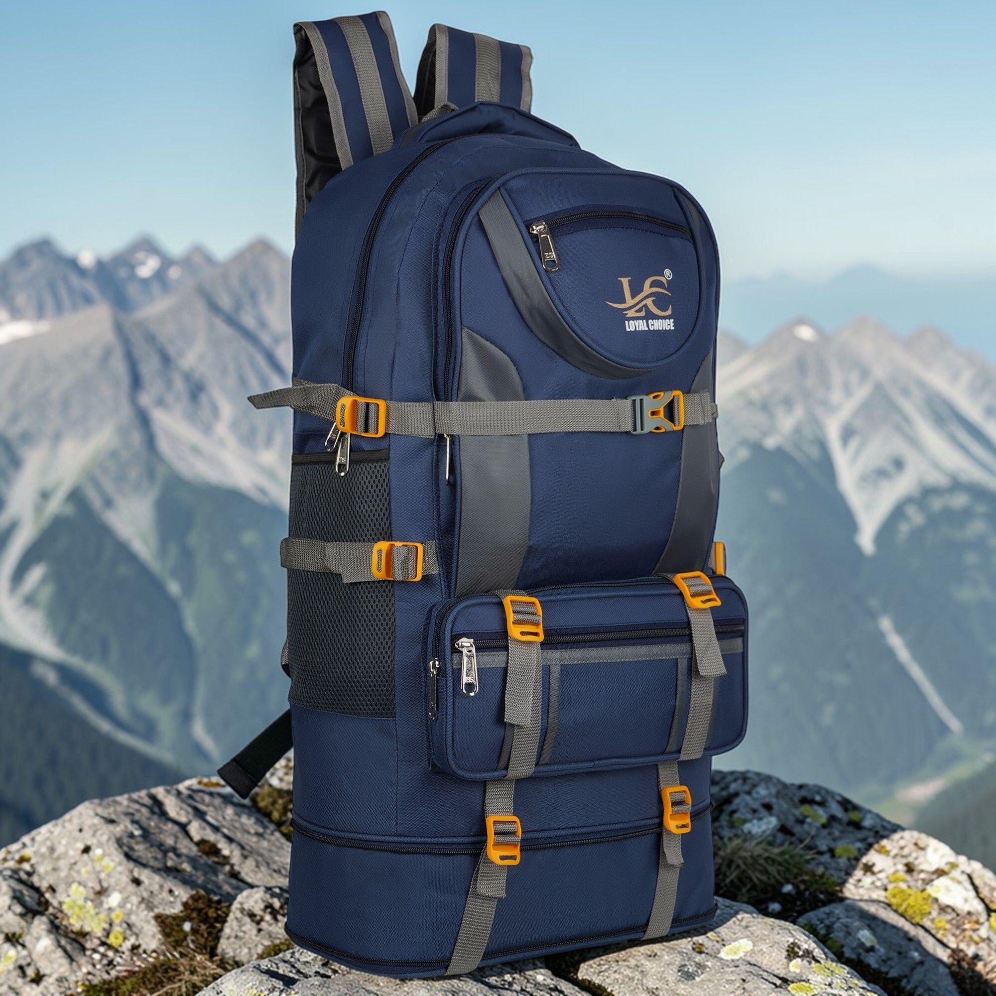 loyal choice Travel/Sport Camping Hiking Trekking Bag Rucksack Waterproof Backpack 60L Rucksack - 60 L-picture-20