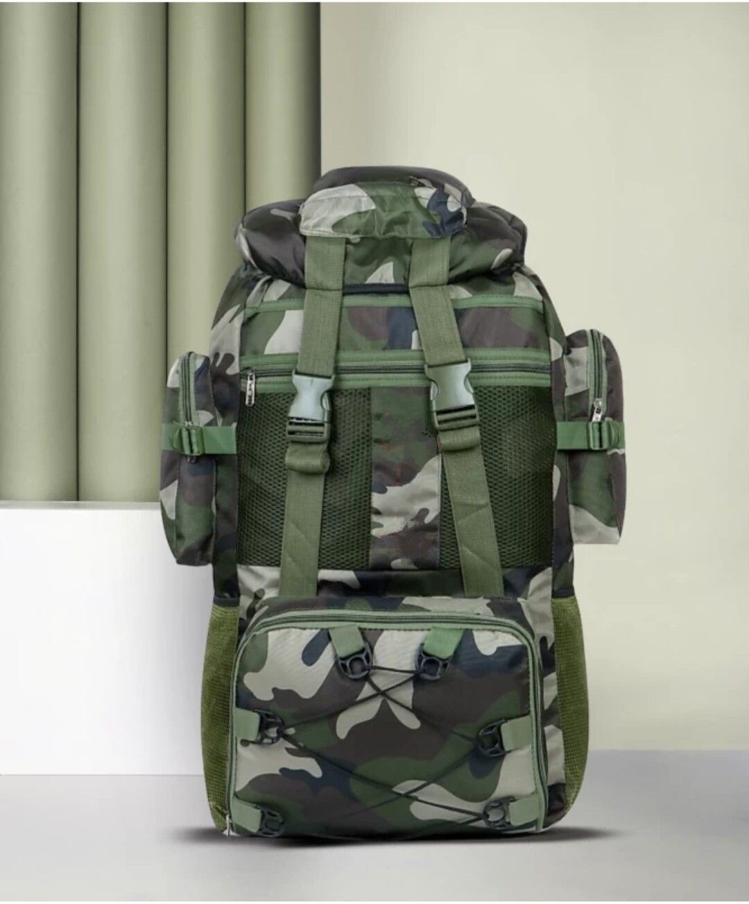 90L TRENDY & STRONG WATERPROOF ARMY GREEN RUCKSACK Rucksack - 90 L-image-49