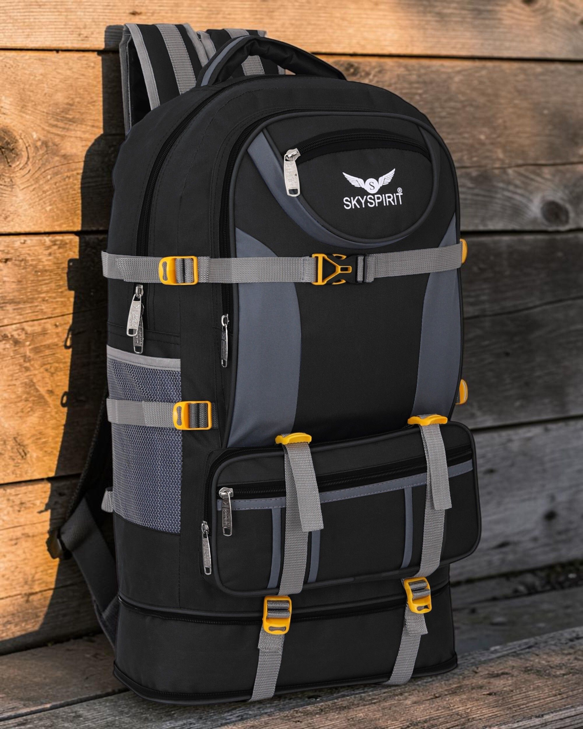 sky spirit Rucksack Backpack | Flexible Packing | Expandable Bottom Section Rucksack - 90 L-picture-31