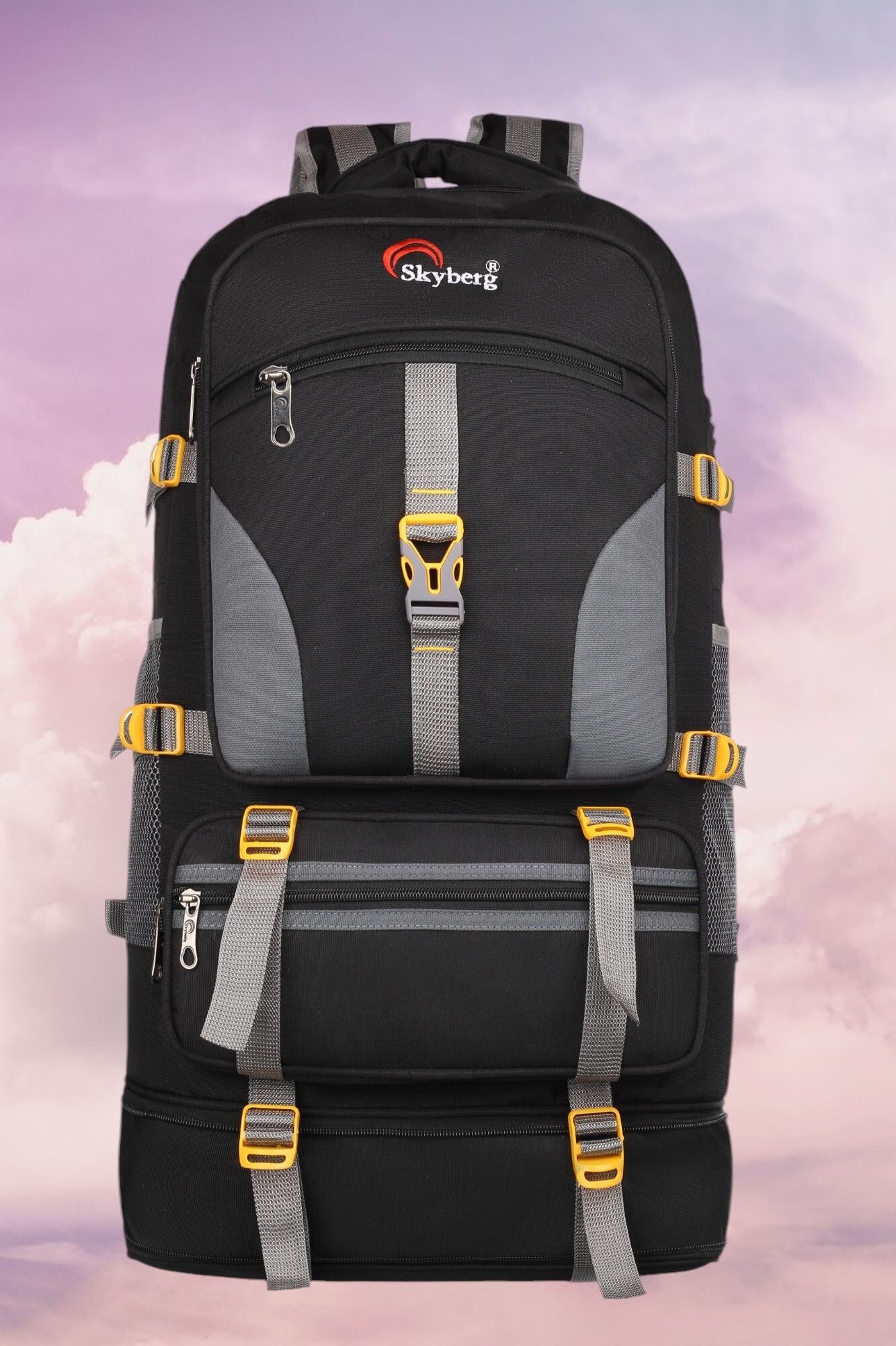 skyberg 60 Litres Curve Water Resistant Rucksack For Hiking Trekking And Travel - Unisex Rucksack - 60 L-picture-15