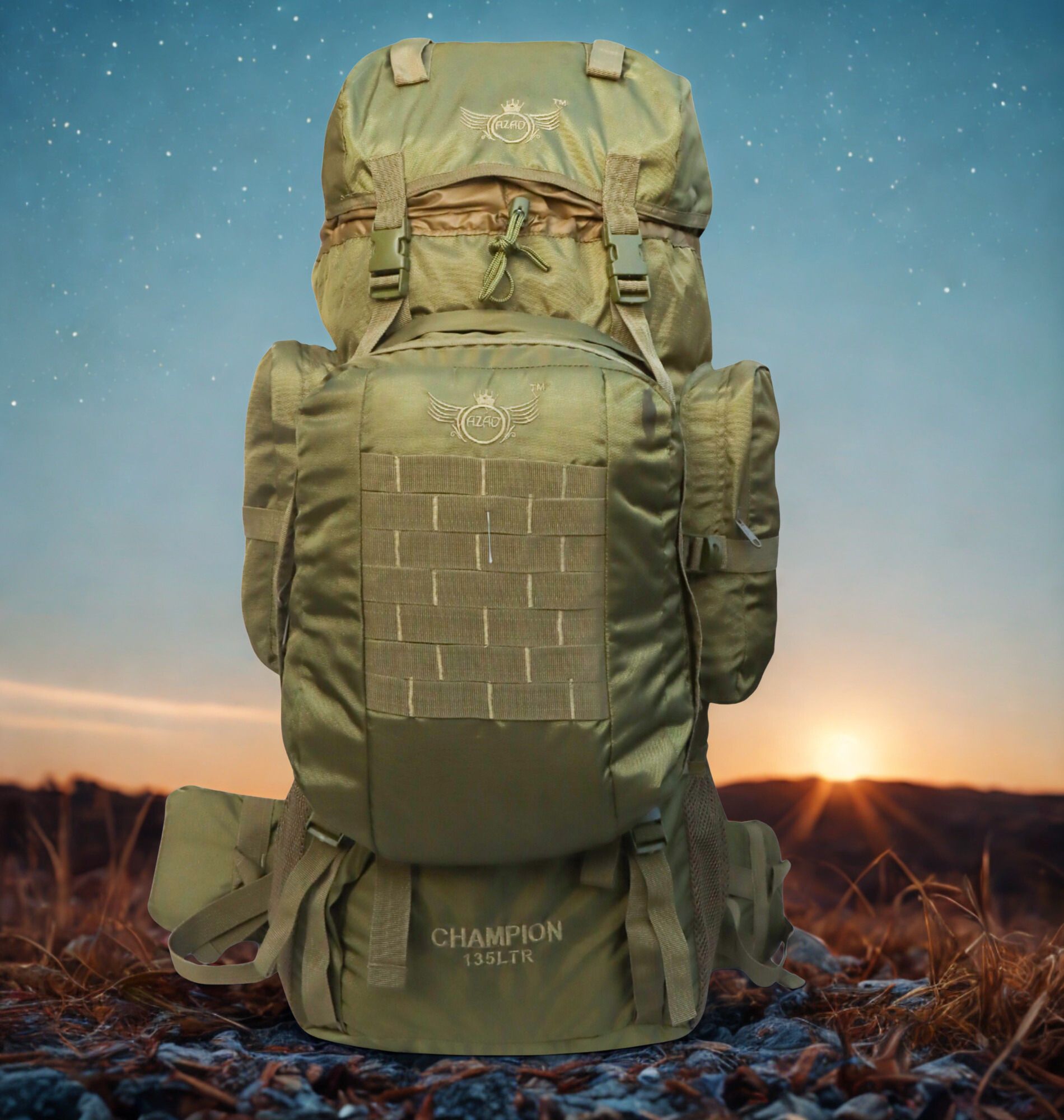 azad army rucksack with detachable backpack multiple pocket Rucksack - 135 L-picture-21