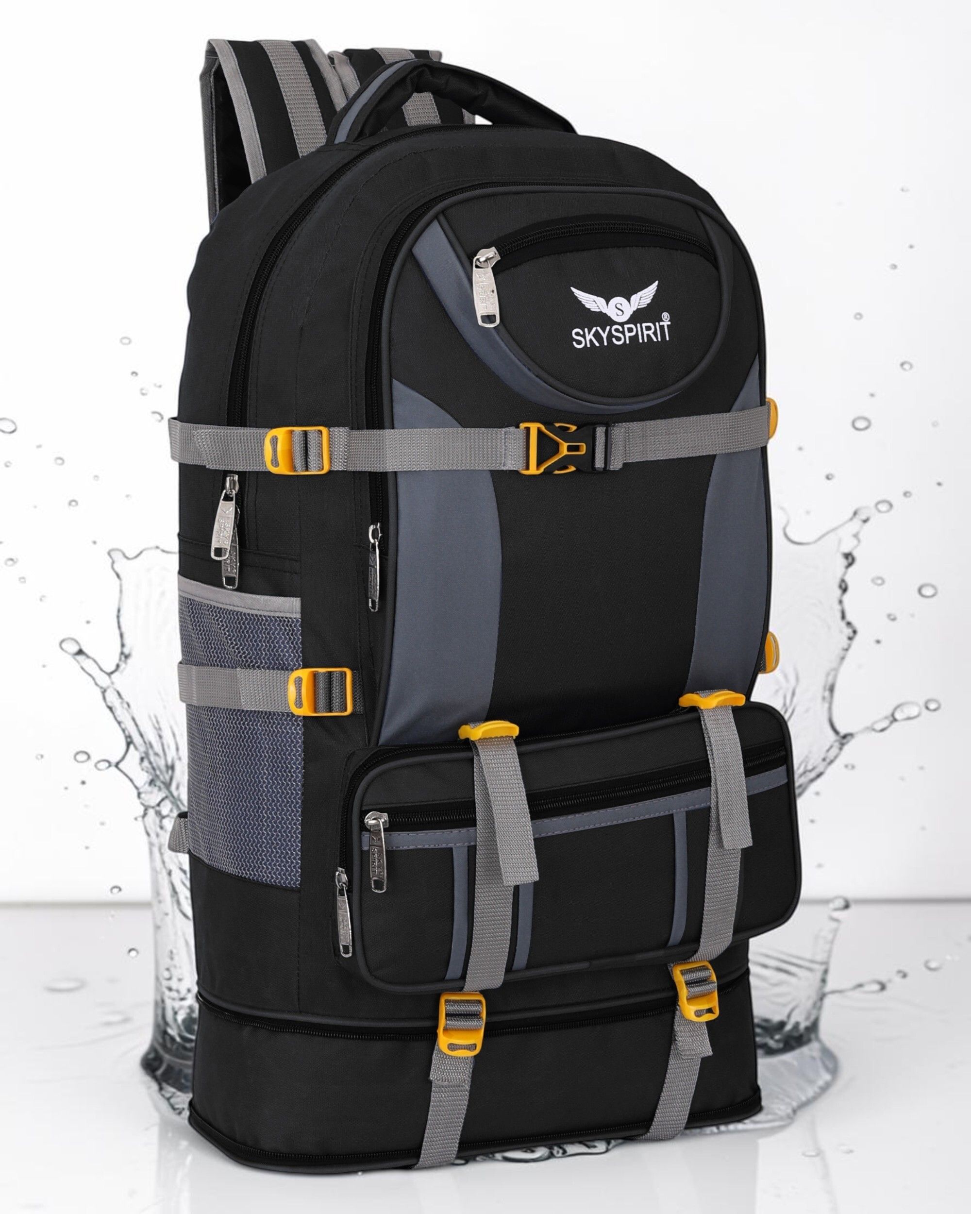 sky spirit Travel Rucksack Backpack | Expandable Lower Storage | Unisex Rucksack - 90 L-picture-44