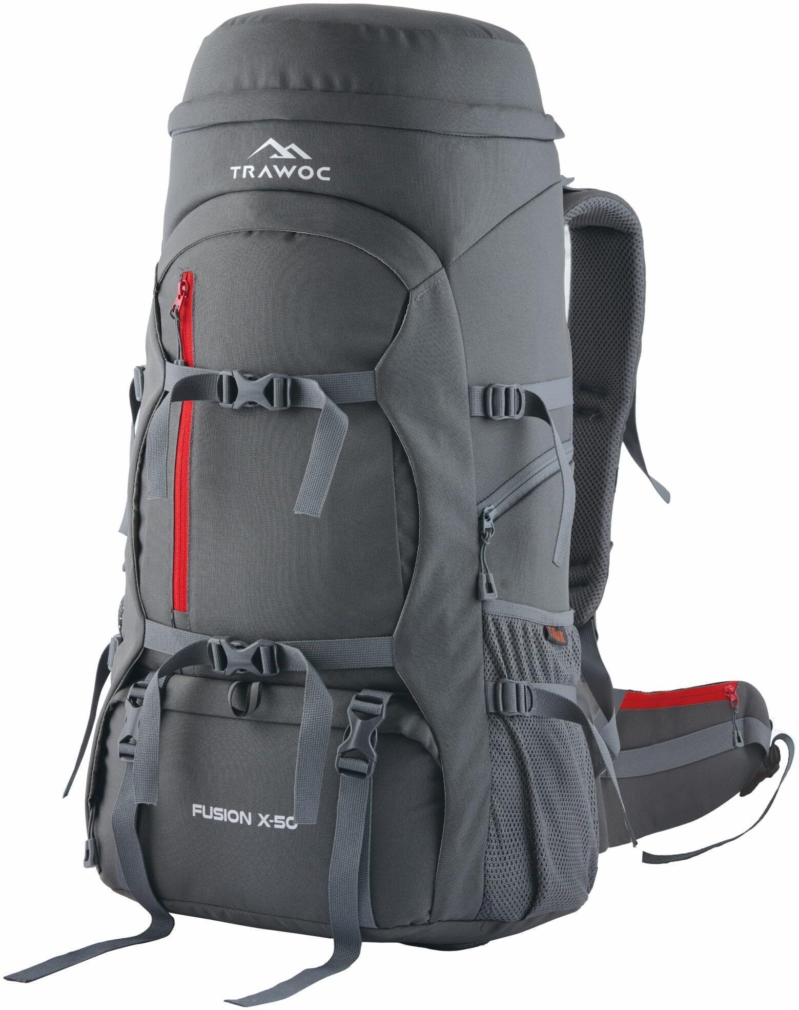 FUSION X 50L Travel Backpack Front & Top Open for Hiking and Trekking Rucksack - 50 L-image-2