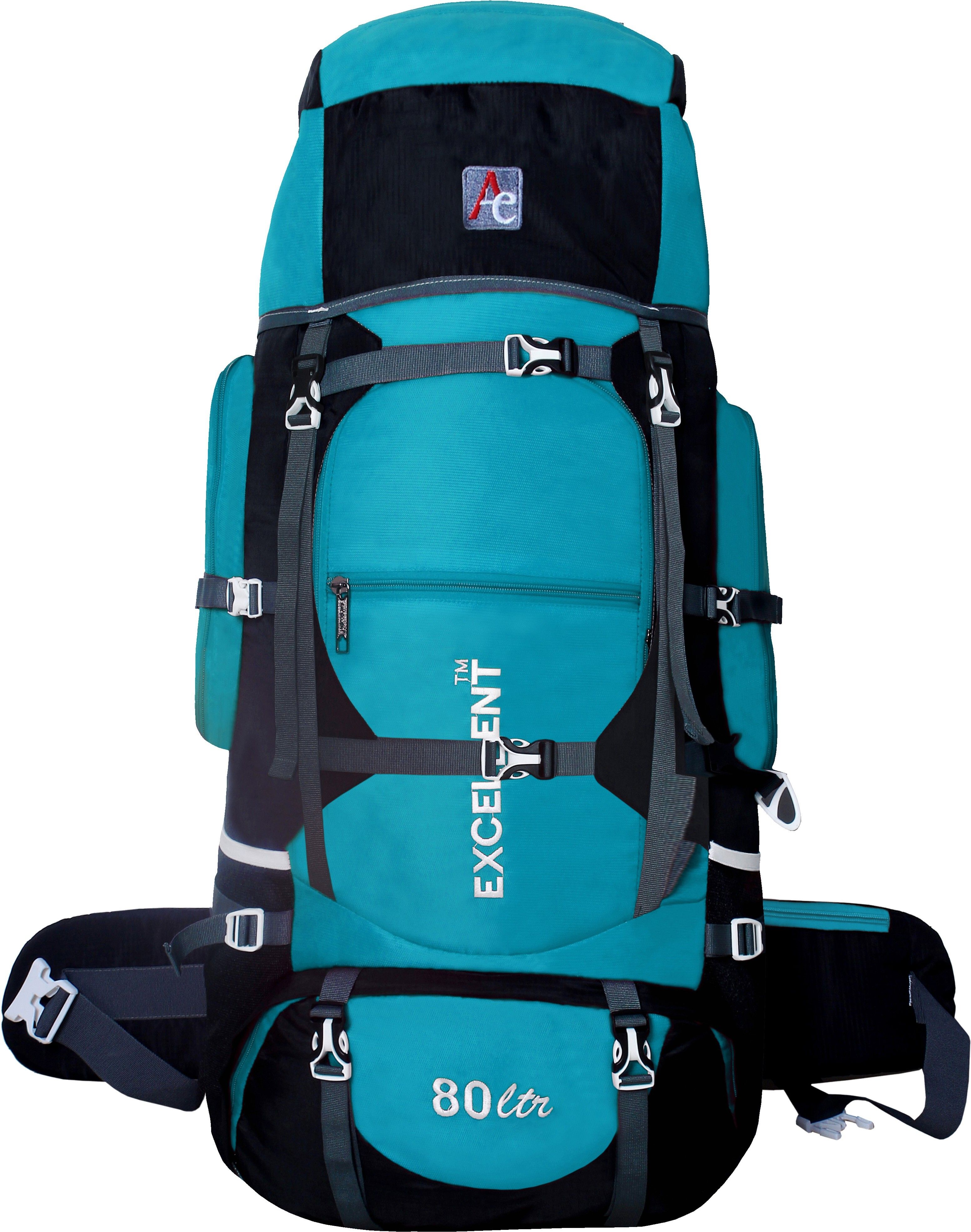 ae excellent AETRK00444 Sea Green 80 Ltrs Trekking Bag Hiking Backpack Travel Backpack ( 1 year warranty Rucksack - 80 L-picture-11