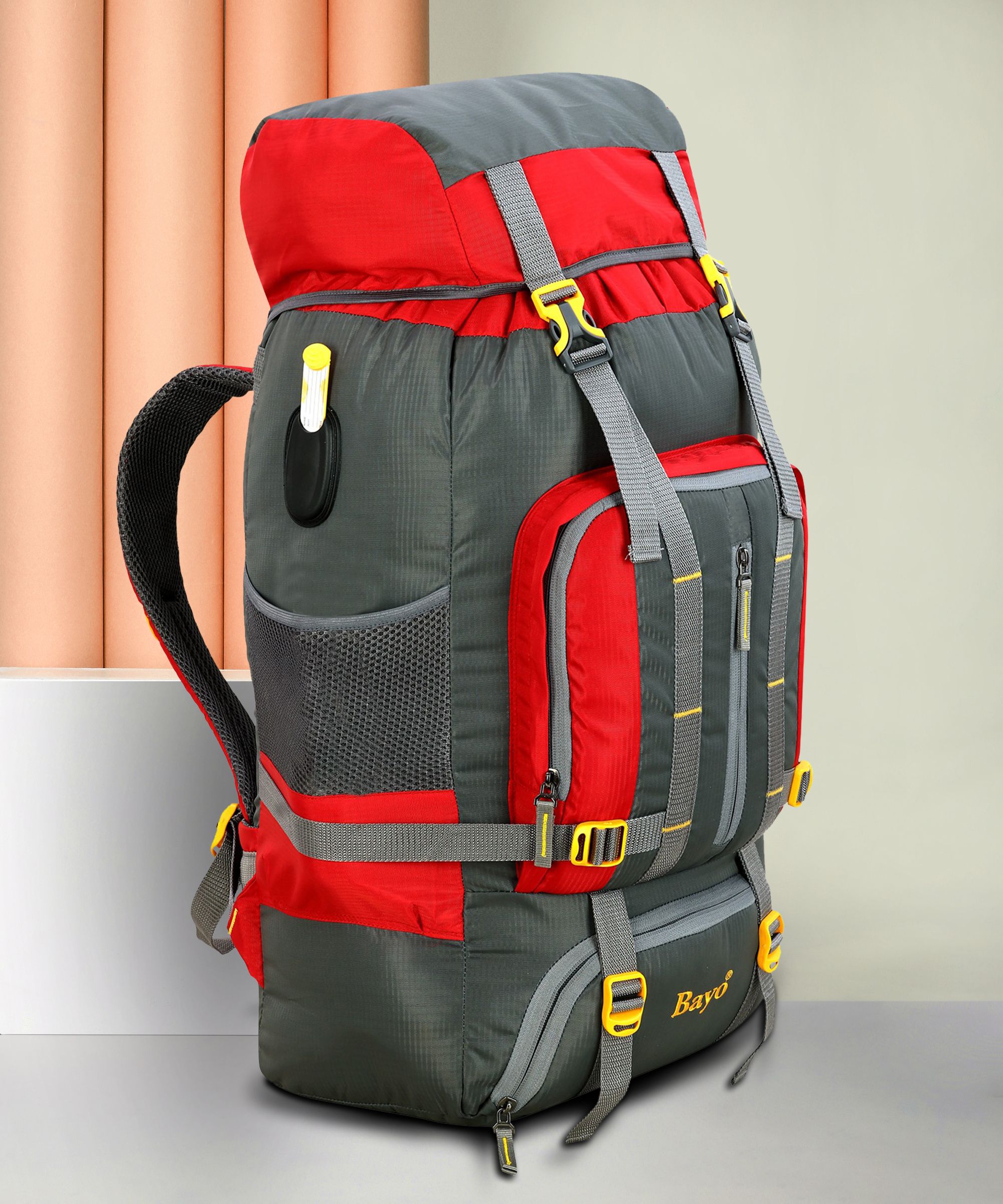 Grey 65 Liter 26×14 Inches Water Resistance Travel Backpack for Outdoor Sport mountaineering trekking Camping & Hiking Rucksack Bag Rucksack - 65 L-image-23