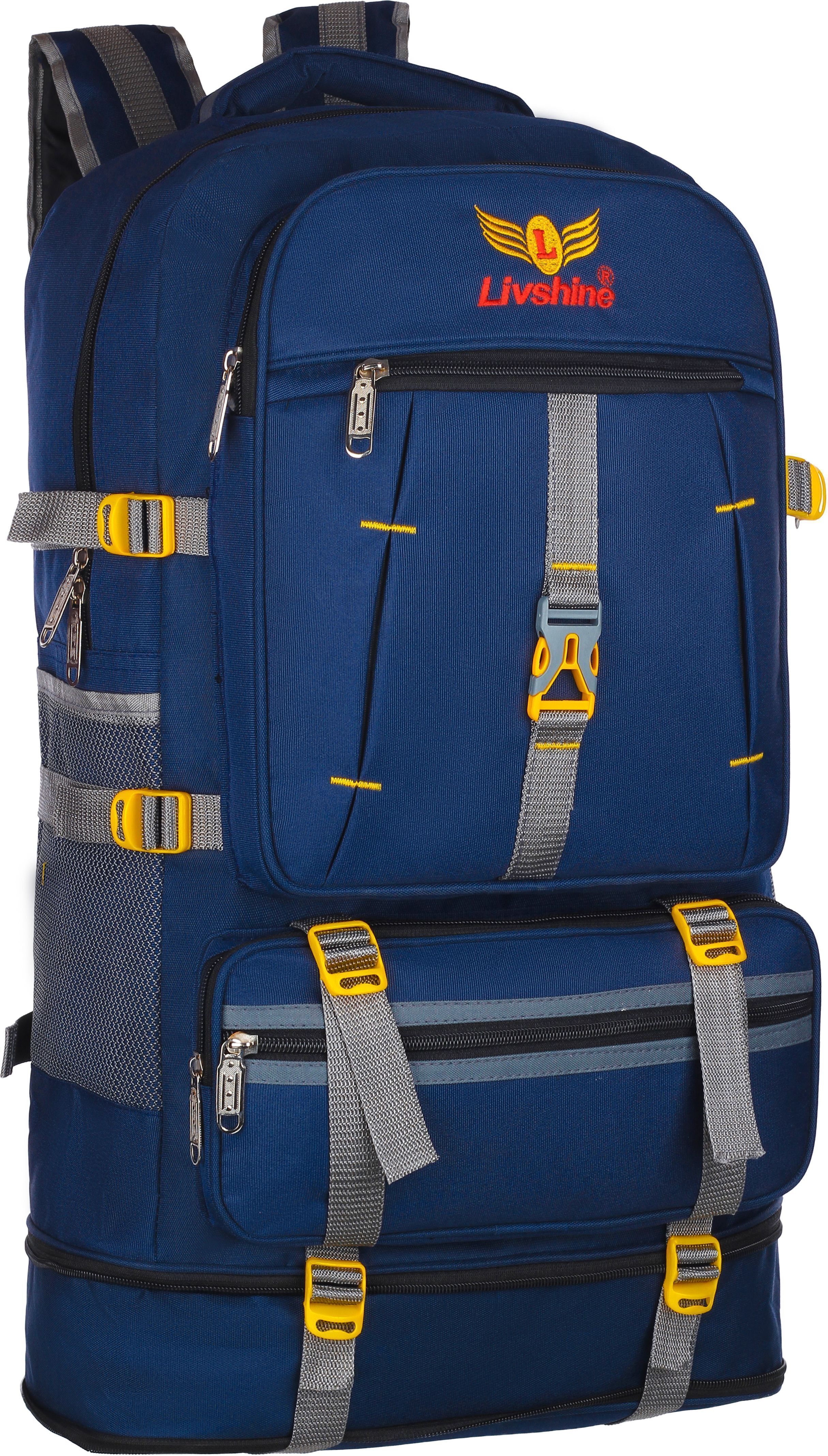 Rucksack For Hiking Trekking And Travel - Unisex Rucksack - 45 L (Blue) Rucksack - 45 L-image-1