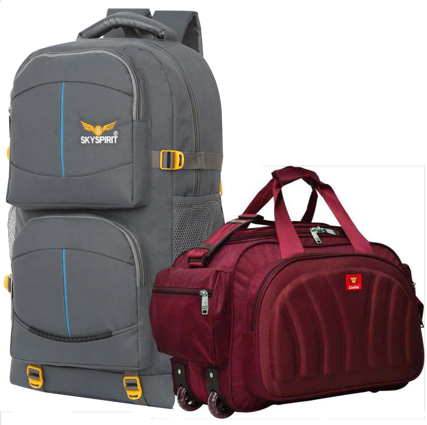 Rucksack Backpack With Duffel Bag Combo Pack of 2 For men and women,for travel Rucksack- 50 L-image-32