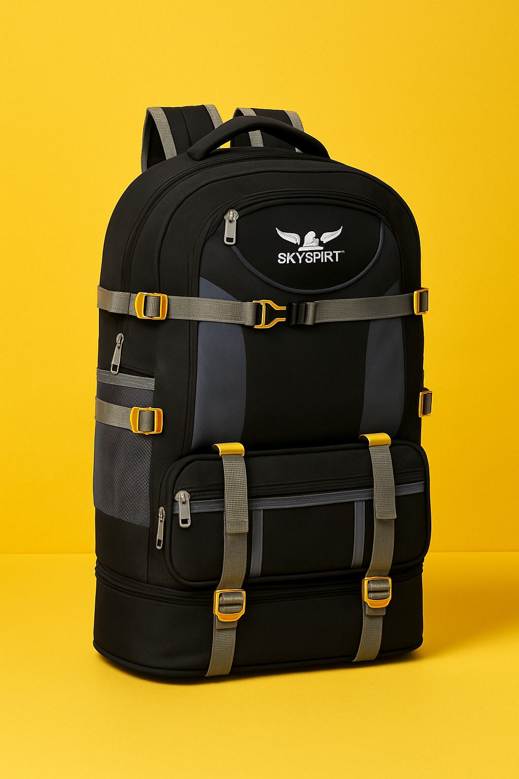 sky spirit Long Journey Rucksack Backpack | Bottom Expandable Compartment Rucksack - 90 L-picture-35