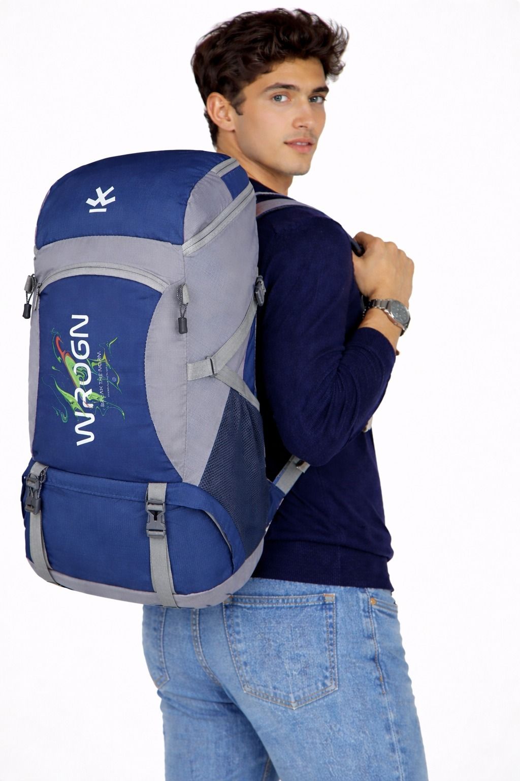 60LTravel Rucksack Backpack for Trekking Hiking Camping withMultiple Compartment Rucksack - 60 L-image-1