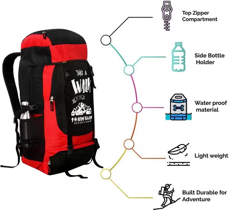Rucksack bag/tourist bag/backpack for hiking, trekking,camping/Rucksack Rucksack - 70 L-image-45