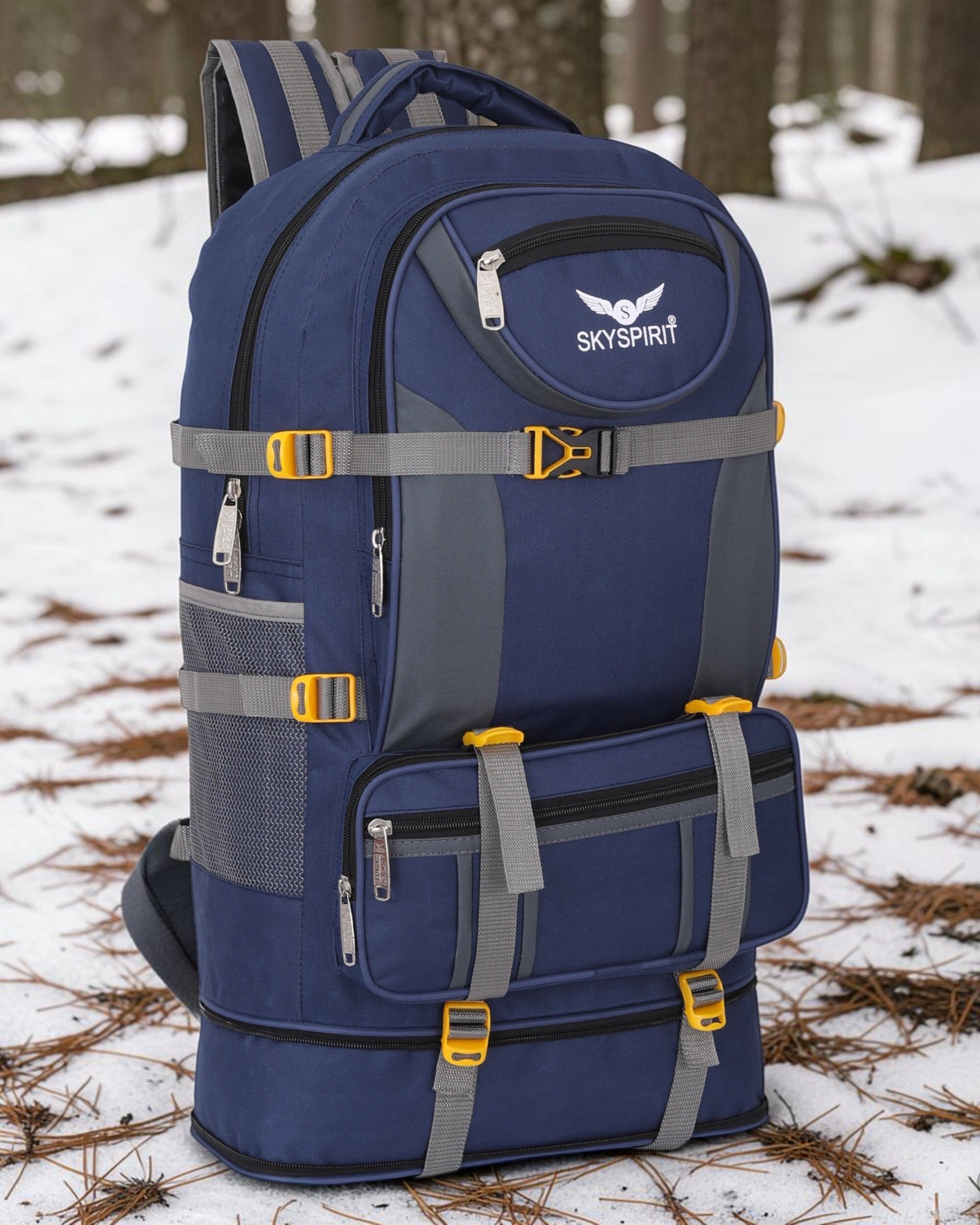 sky spirit Outdoor Travel Rucksack | Expandable Base | Backpack Rucksack - 90 L-picture-46