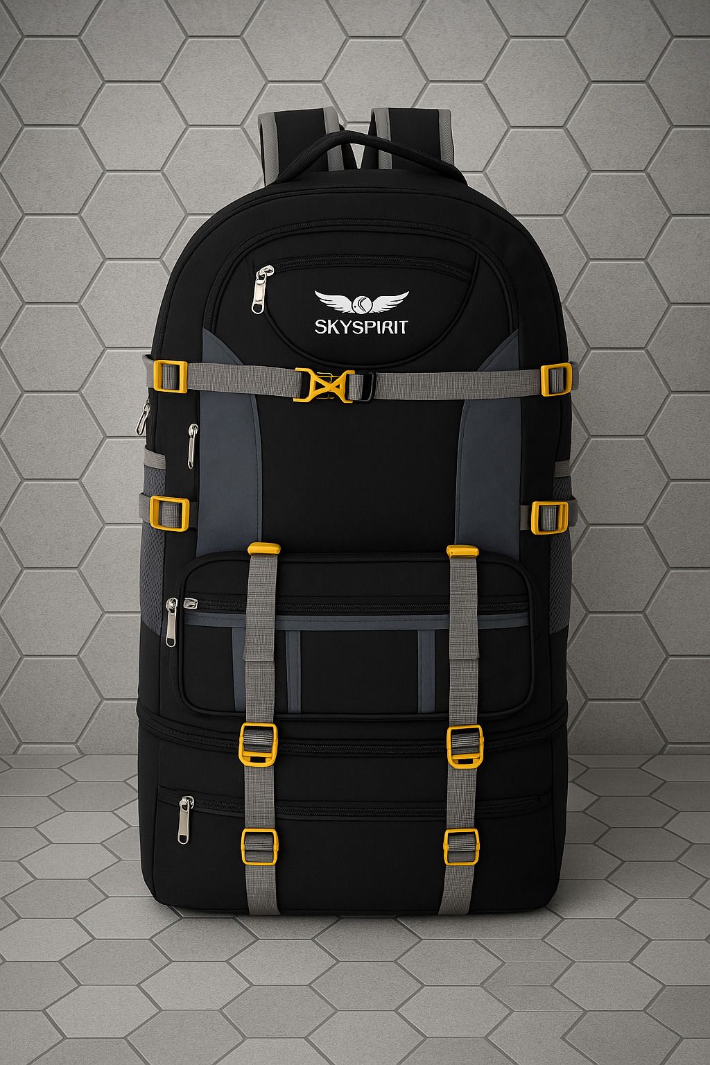 sky spirit Rucksack Backpack for Long Trips | Expandable Bottom Compartment | Travel Bag Rucksack - 90 L-picture-32