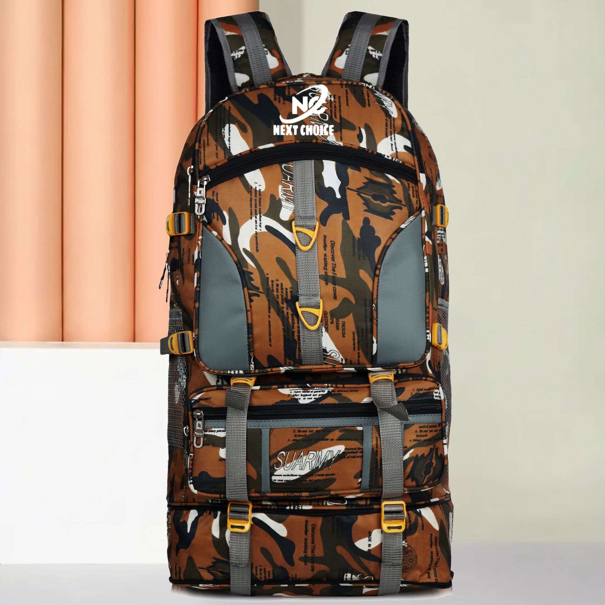 next choice Travel Rucksack Backpack 80L Waterproof Trekking Hiking Bag for Men Women Rucksack - 80 L-picture-17