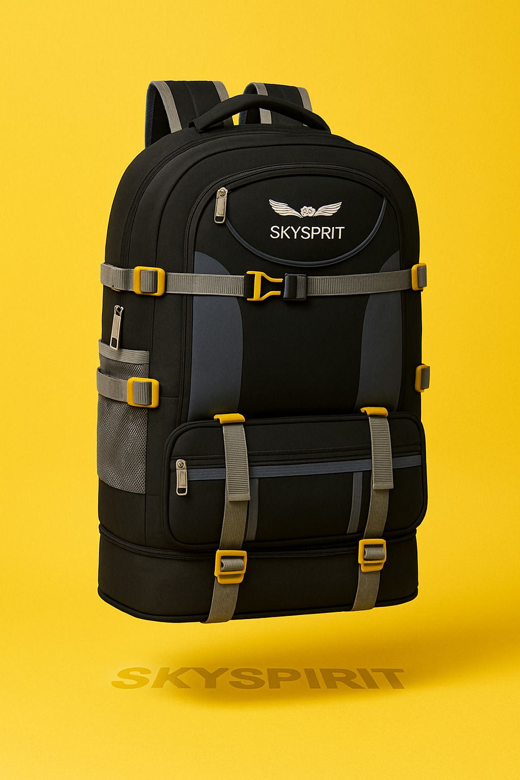 sky spirit Rucksack Expandable Bottom | Travel Trekking Bag | Minimal Utility Design Rucksack - 90 L-picture-30