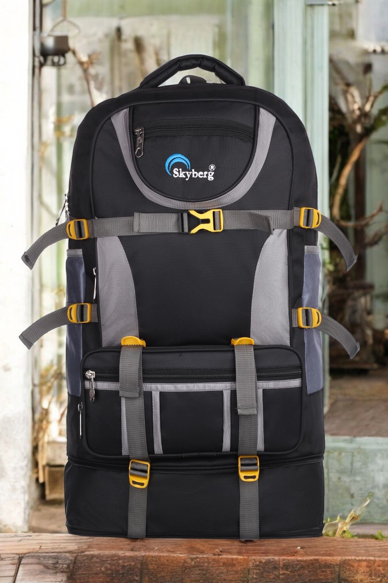 skyberg 60 Litres Curve Water Resistant Rucksack For Hiking Trekking And Travel - Unisex Rucksack - 60 L-picture-11