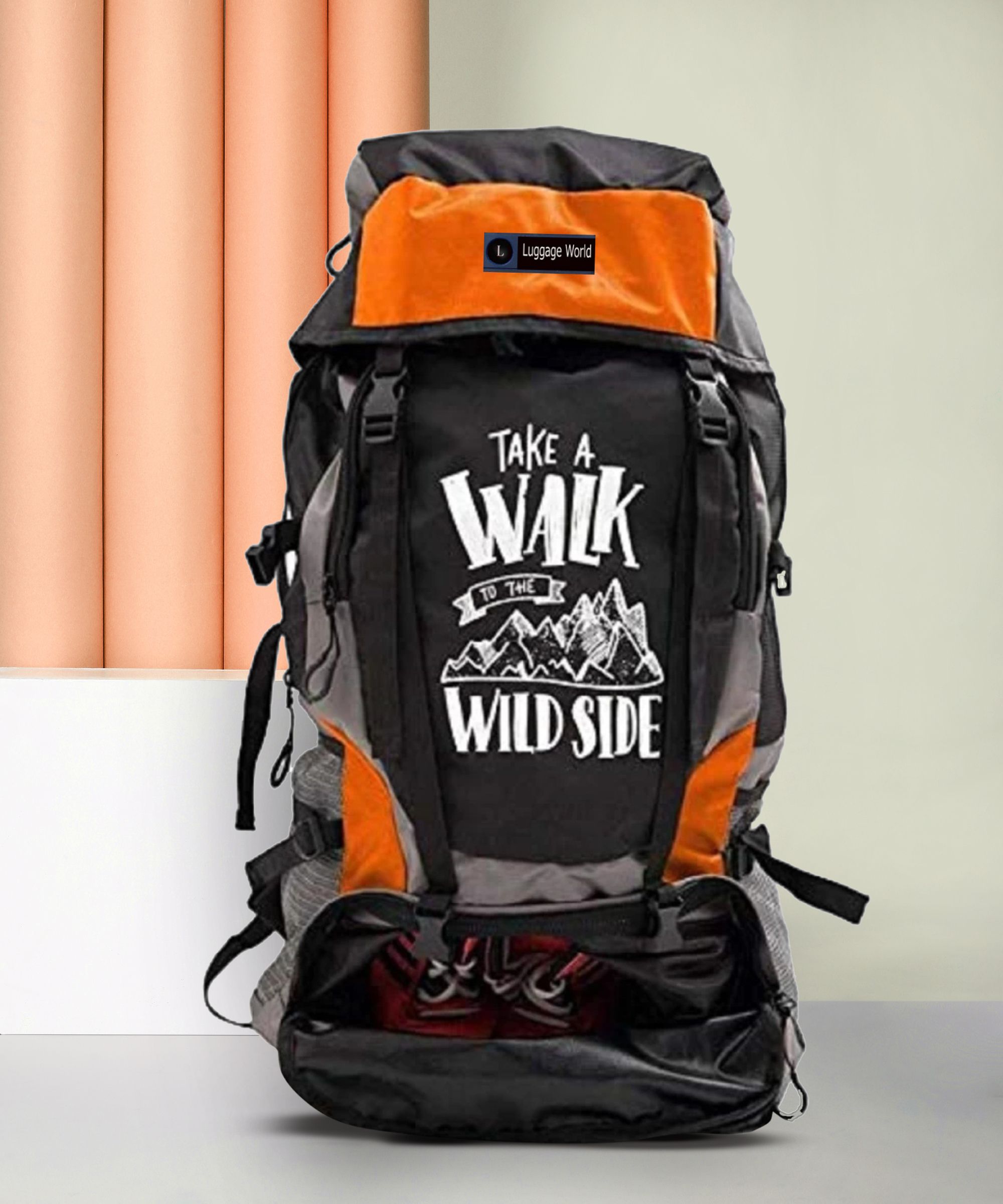 New Adventure Series Trekking Water Proof Hiking Travel Luggage Backpack Bag Rucksack - 55 L