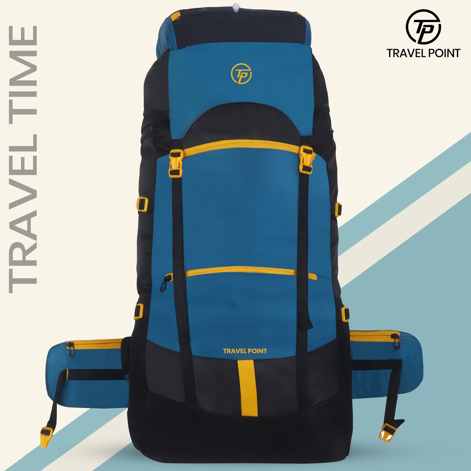 travel point WATERPROOF TREKKING BAG HIKKING BACKPACK FOR TRAVEL & OUTDOOR Rucksack - 60 L-picture-10