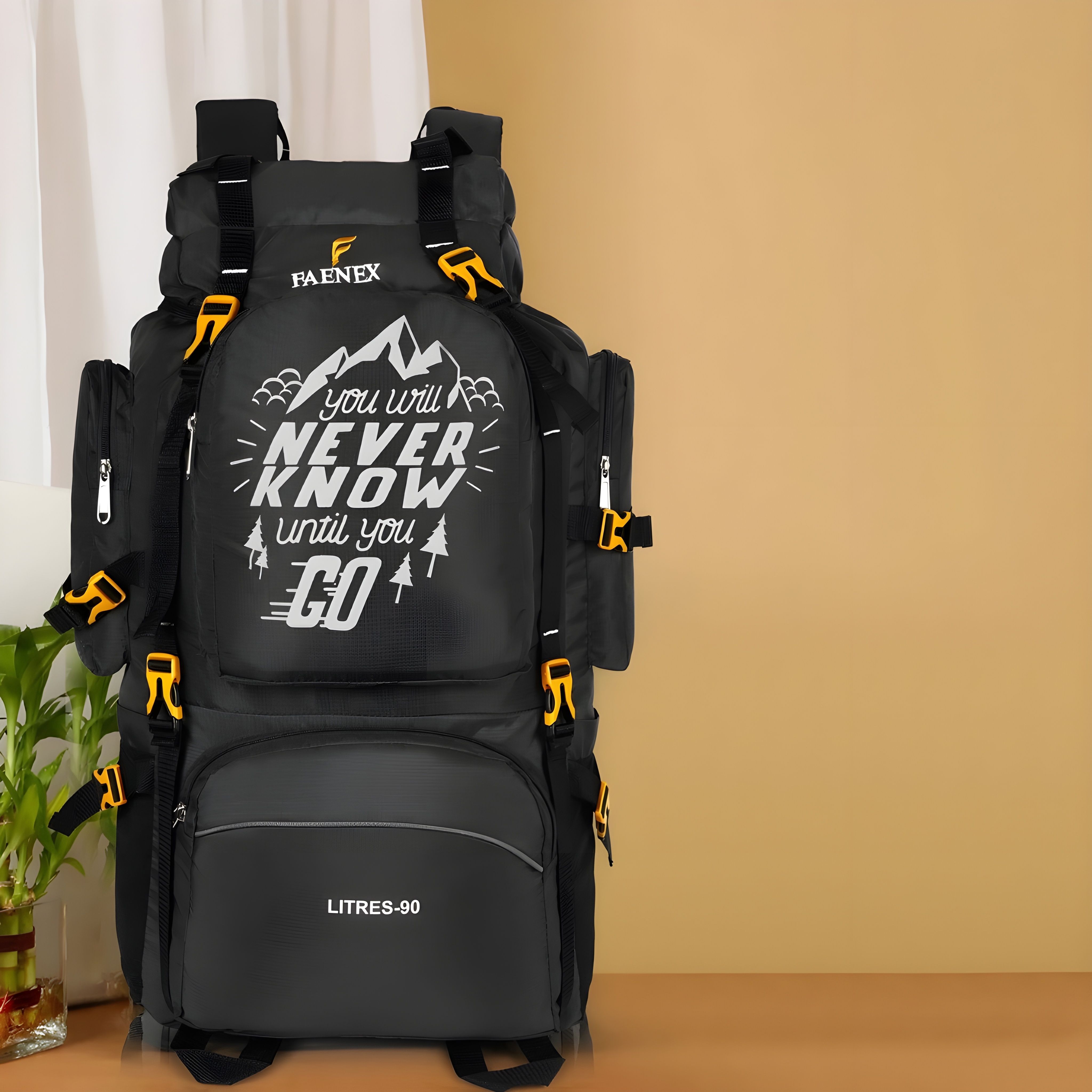 Large Travel & Adventure Backpack with multi campartment and bottle holder Rucksack - 70 L-image-49