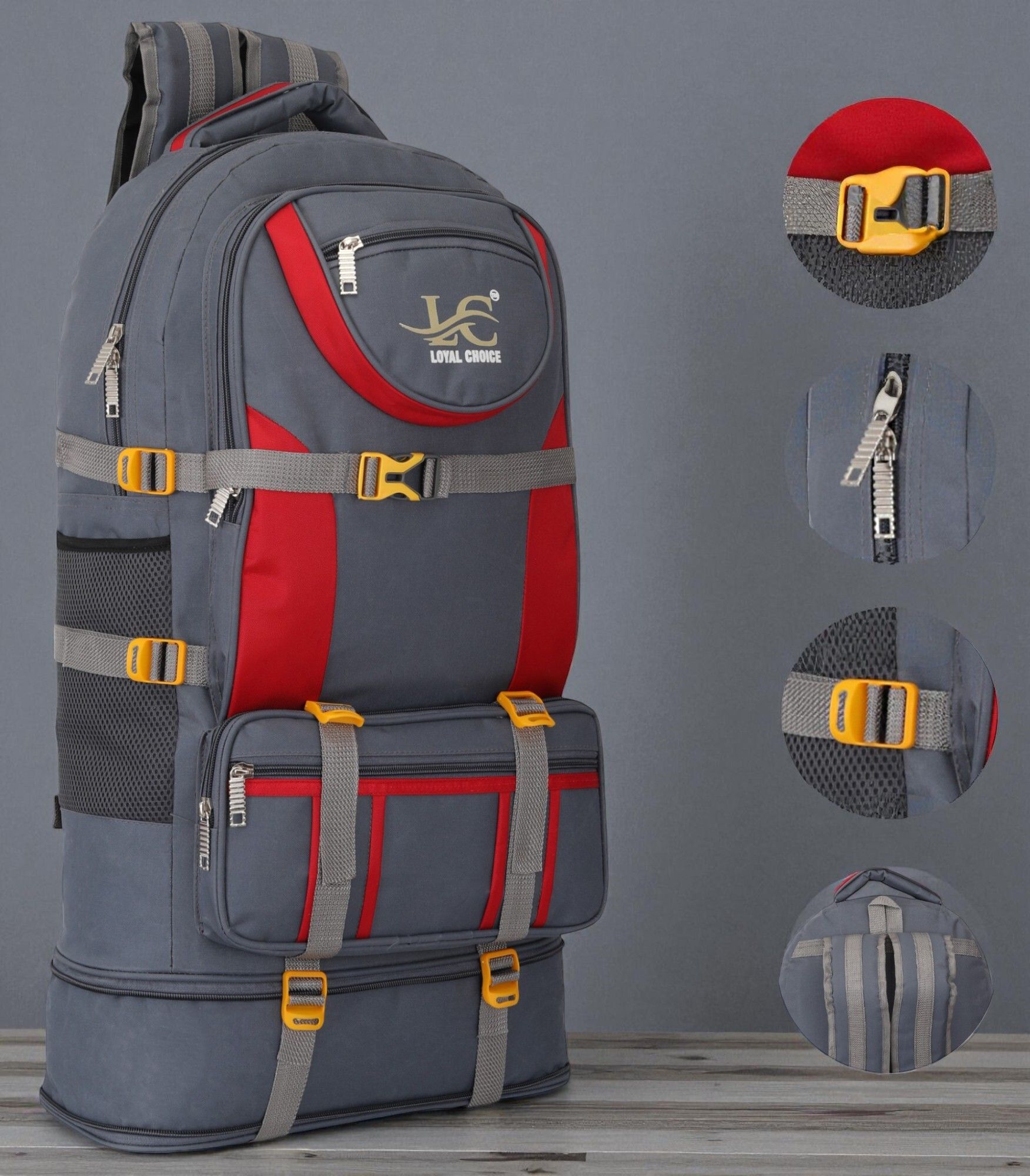 loyal choice Expandable Travel Outdoor Sport Camping Hiking TrekkingBagRucksack-60 L Rucksack - 60 L-picture-26