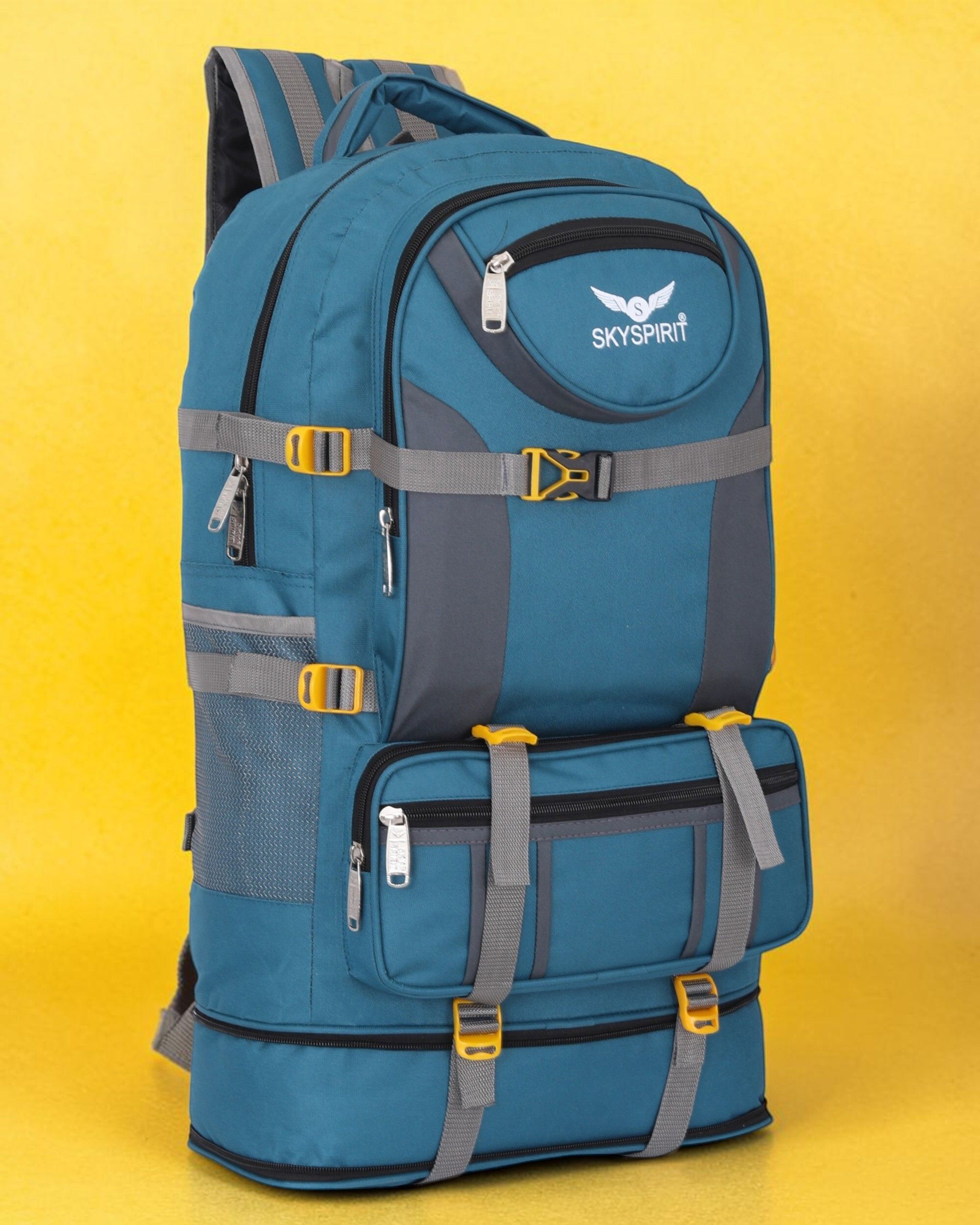 sky spirit Rucksack Backpack | Extra Storage Expandable Bottom | Outdoor Use Rucksack - 90 L-picture-20