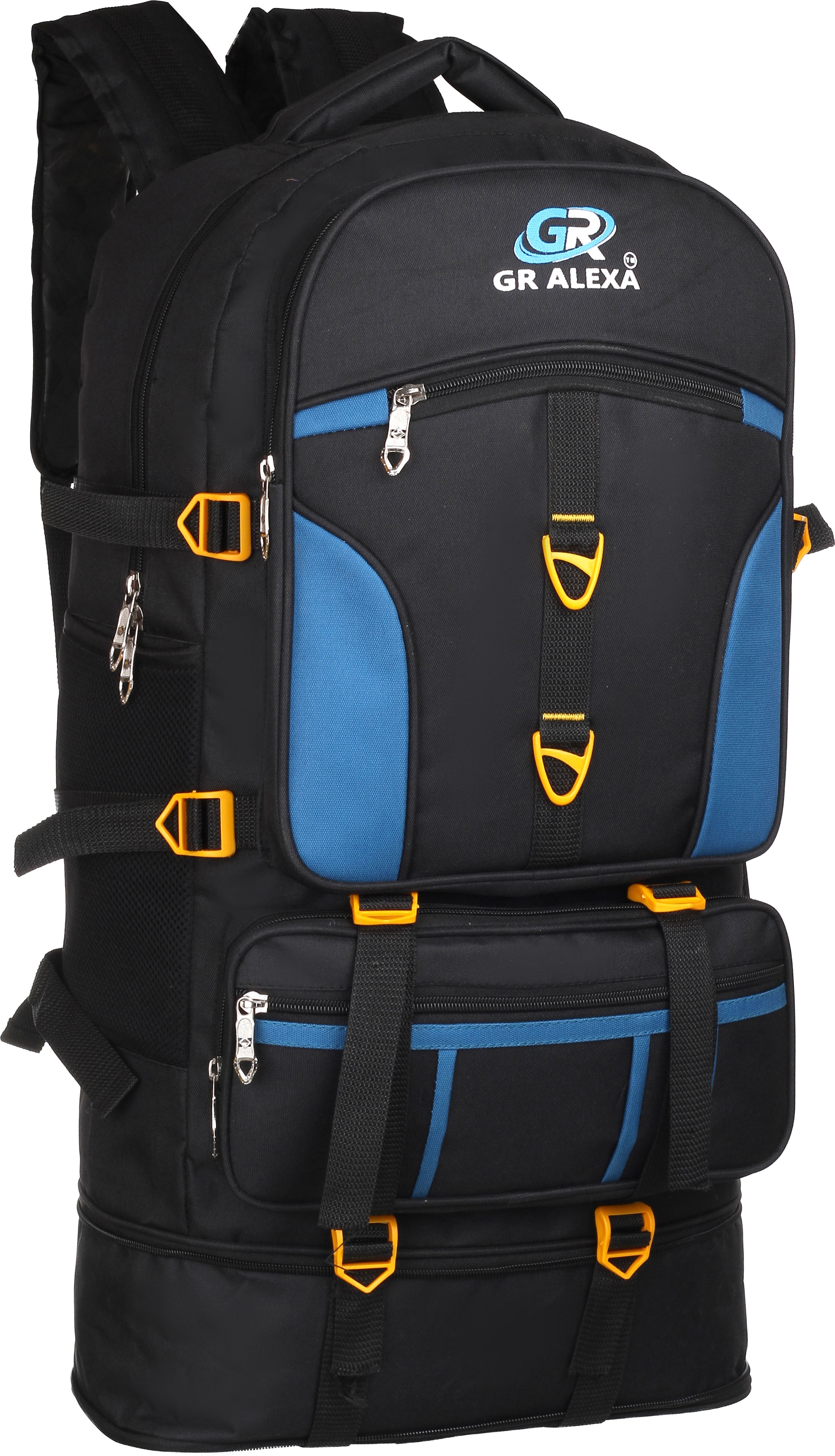 Travel Backpack for Sport Camping Hiking Trekking Bag Rucksack - 60 L (Black) Rucksack - 65 L-image-4