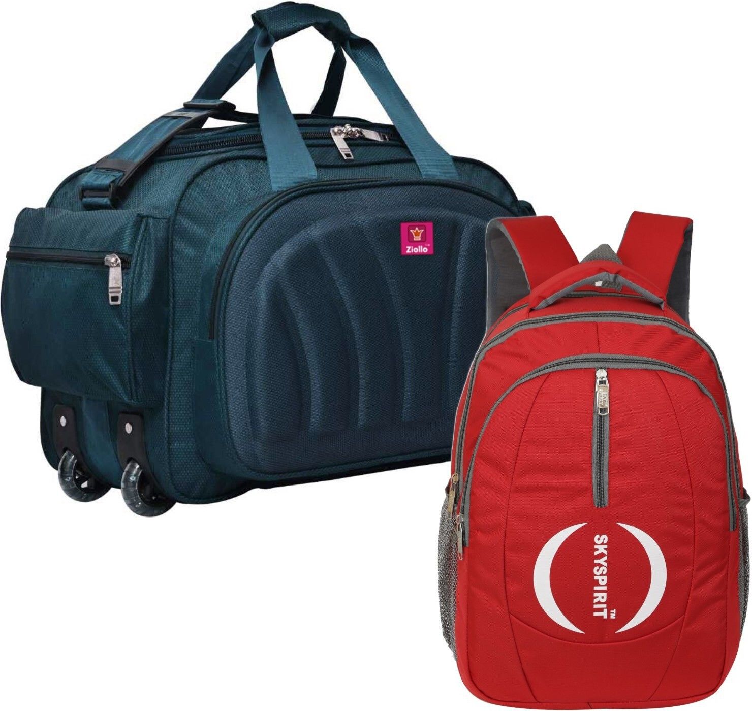 Rucksack Backpack and Duffel Bag With Wheels Combo Pack of 2 For men and women Rucksack- 40 L-image-43
