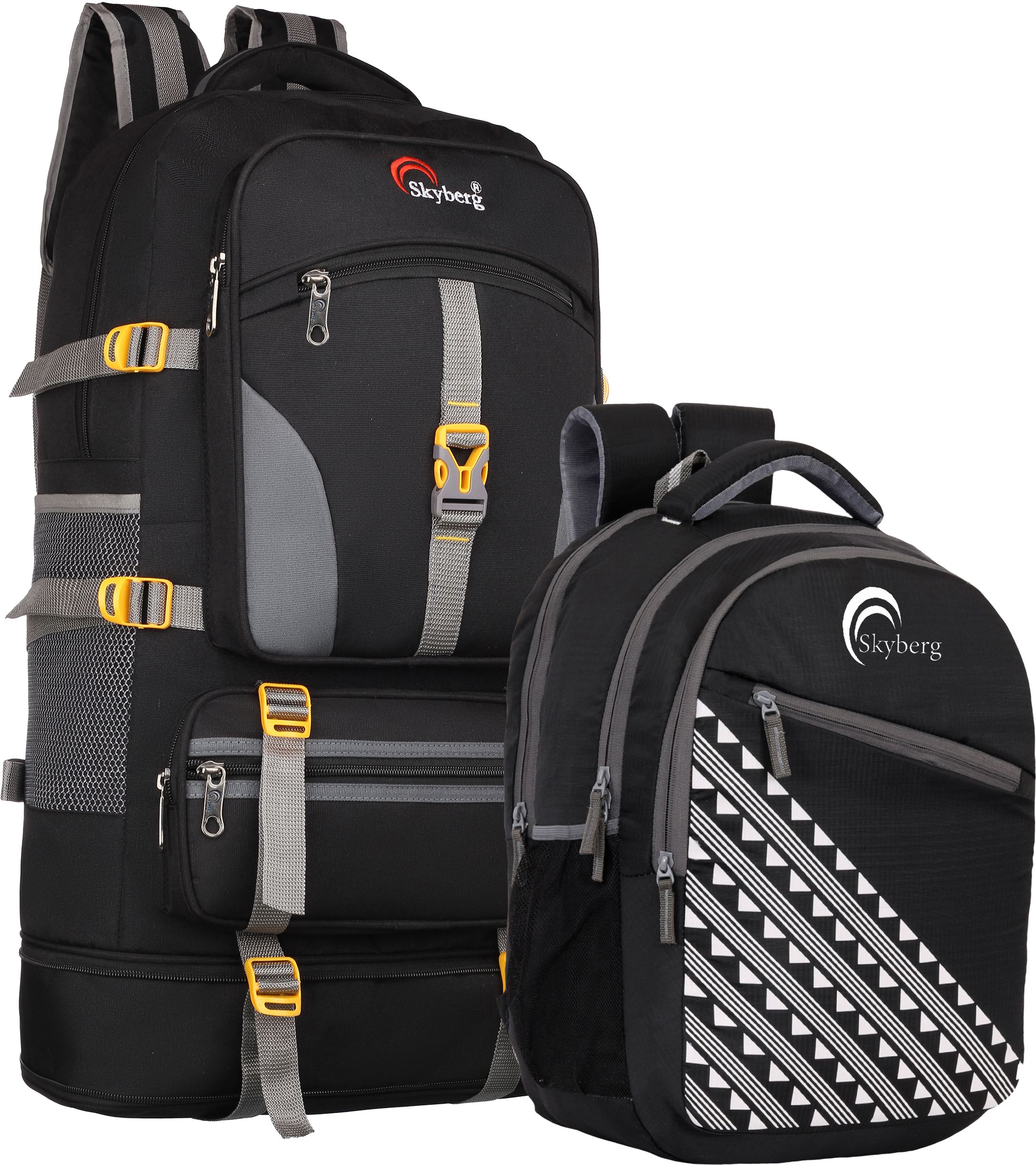 60L Rucksack & 30L Backpack Combo for Travel, Hiking, and Daily Use (Unisex) Rucksack - 60 L-image-35