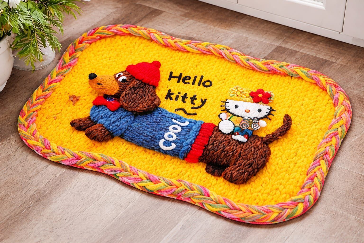 shree bala ji floor mats Hello kitty door mats Indoor and Outdoor Rug Pad-picture-19