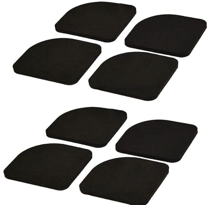 Silent Feet Washing Machine Shock Pads (black/ set of 2) Indoor Rug Pad-image-2