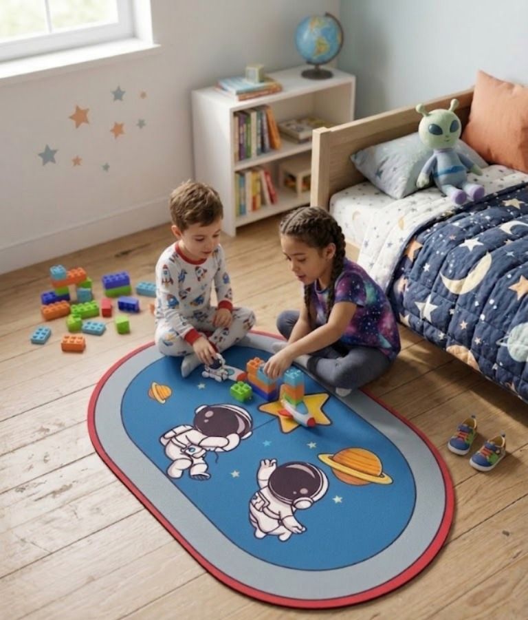 shree bala ji floor mats Kids Astronaut Space Theme Door Mat Indoor and Outdoor Rug Pad-picture-16