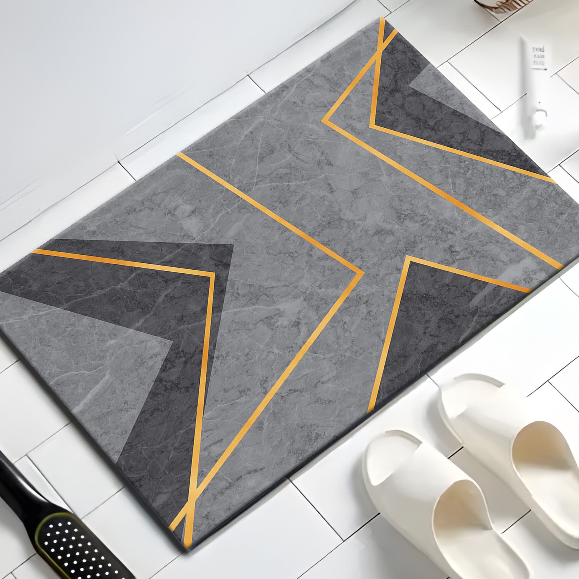 Polyester Non-woven Felt Bathroom Mat (40*60cm) Bath Mat Indoor Rug Pad-image-20