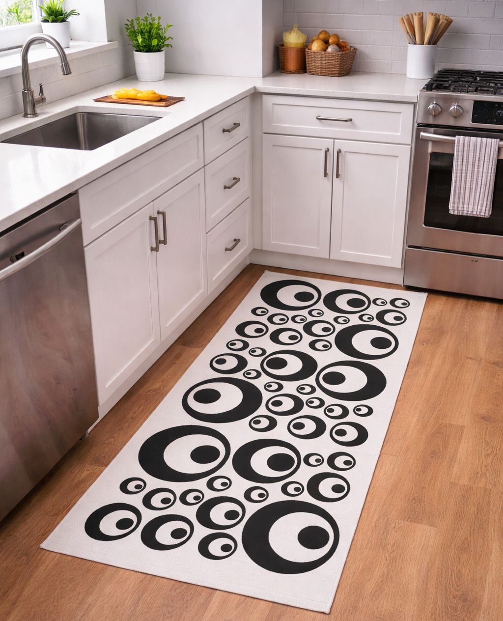 shree shyam Black Circle Indoor and Outdoor Rug Pad-picture-32