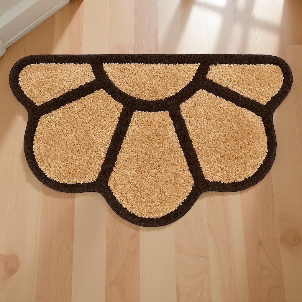 Sunflower Print Coir Doormat Indoor and Outdoor Rug Pad
