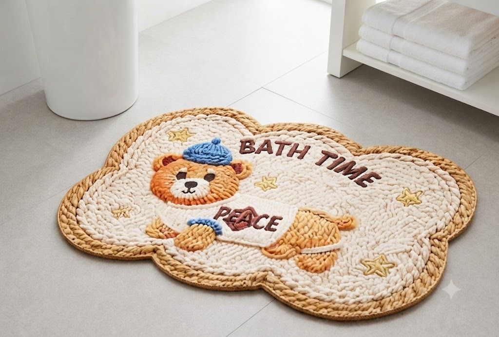 shree bala ji floor mats Bath time door mats Indoor and Outdoor Rug Pad-picture-18