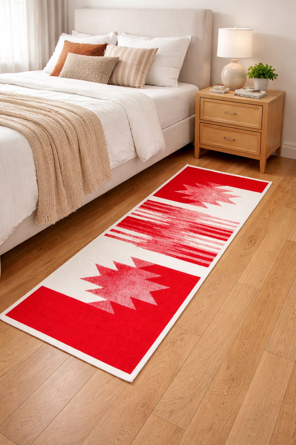 shree shyam Red zigzag Indoor and Outdoor Rug Pad-picture-23