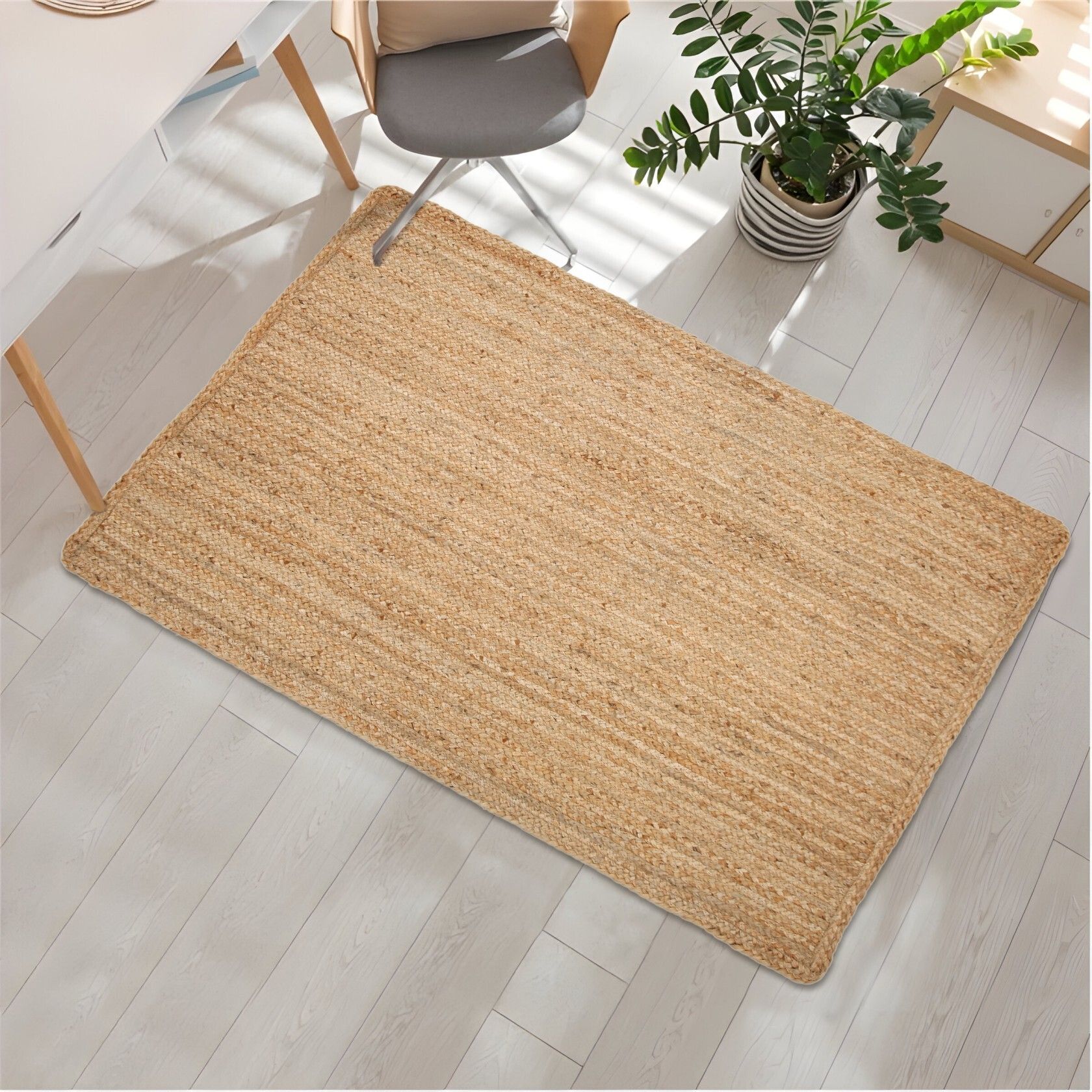 RECTANGLE JUTE RUGS 2 Indoor and Outdoor Rug Pad
