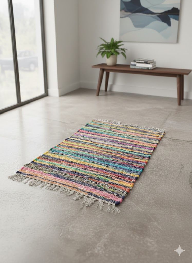 CHINDI RAG RUG Indoor and Outdoor Rug Pad