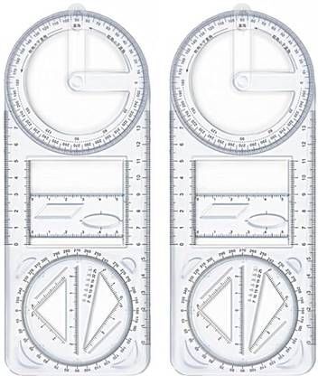 prabhas designs Multifunctional Geometric Ruler Drawing Template for School College Students Ruler-picture-41