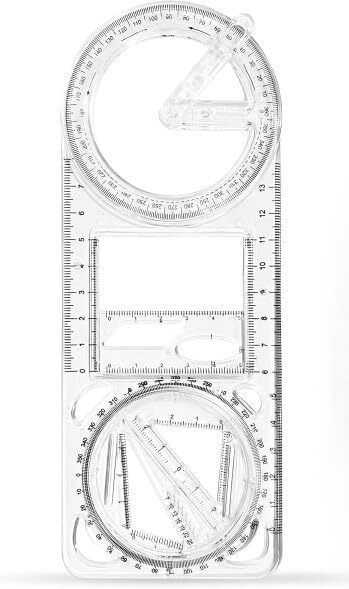 fasmart Math Ruler with Shapes and Degrees Ruler-picture-29