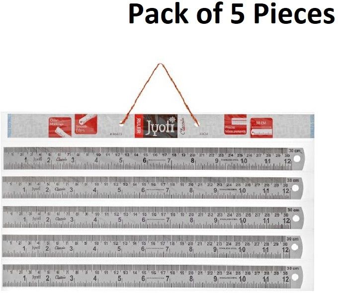 Ruler/Scale - Classic (Size 12inch/30cm of Stainless Steel), Imperial & Metric Ruler-image-23