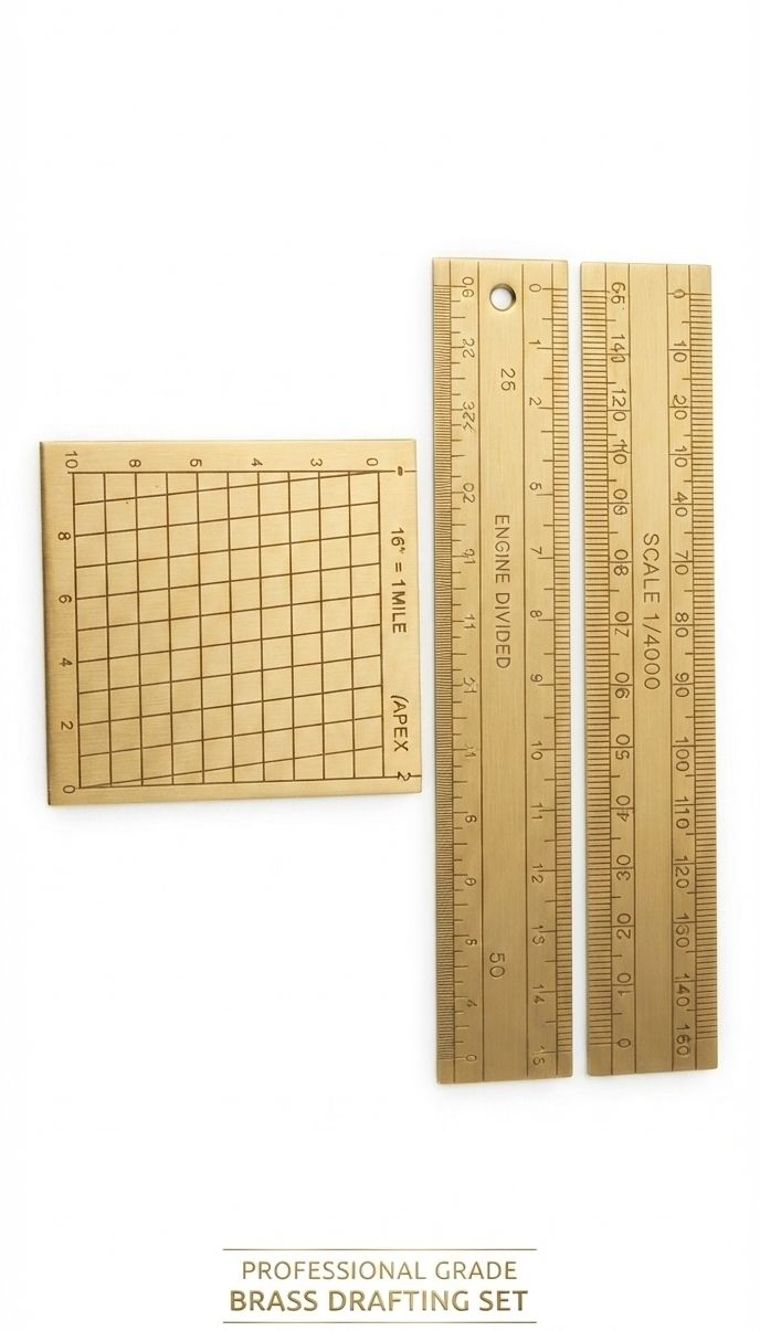 kd enterprises Patwari sat 1 scale 25x50 & 1 scale 1/4000& 1 tankh Ruler-picture-48