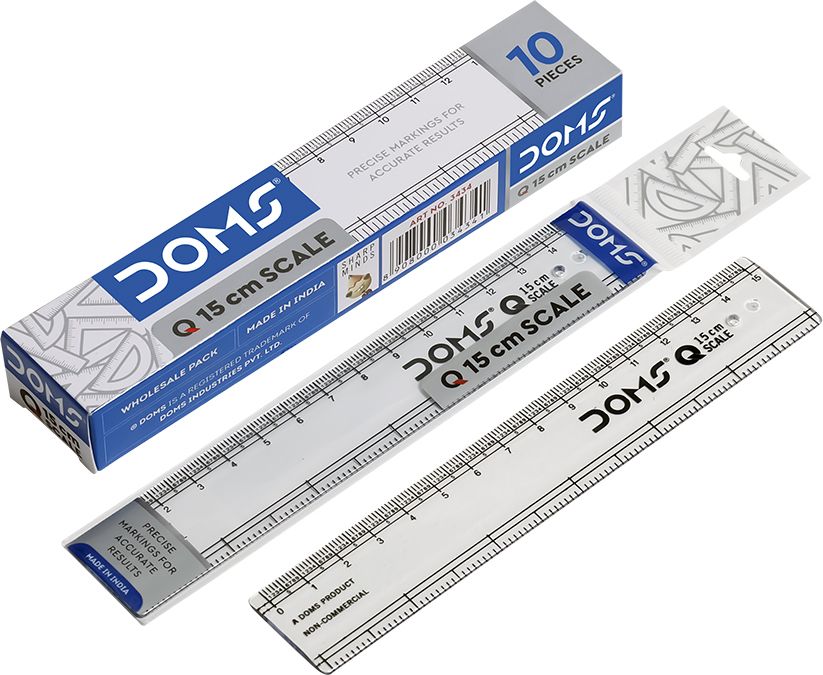 doms 15 CM RULER PLASTIC , 20 PCS Ruler-picture-28