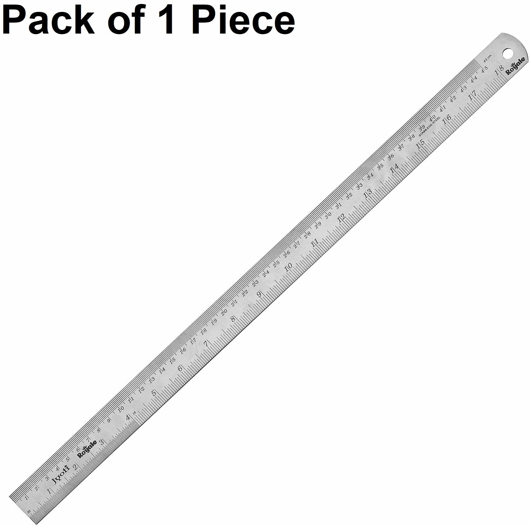 Ruler/Scale - Royale (1 Piece, Size 45cm / 18-inch Stainless Steel) Double Sided Ruler-image-20
