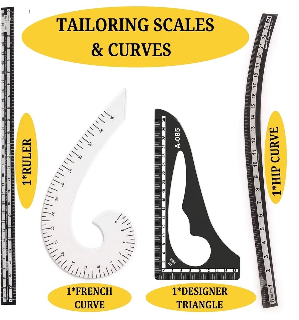 Tailoring Material Fashion Designing Scale HipCurve,French Curve Ruler-image-47